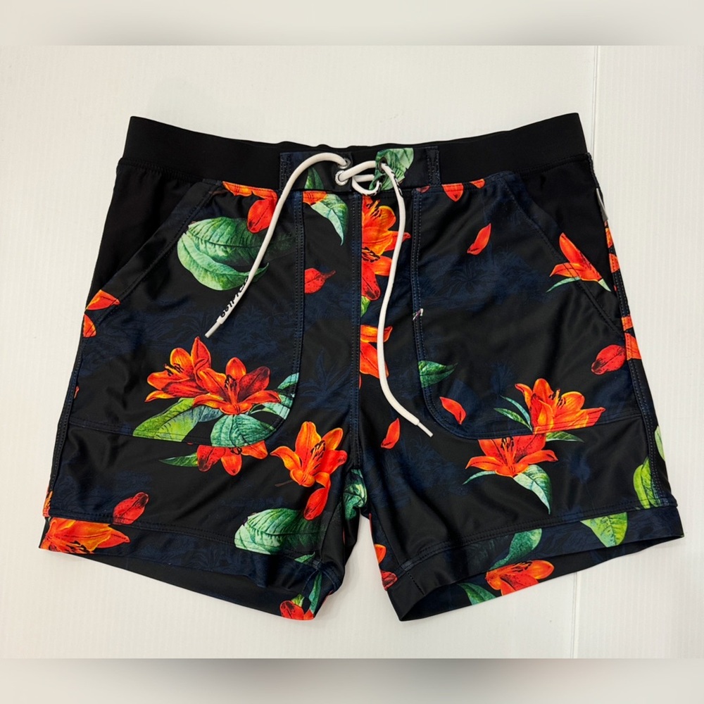 Taddlee Floral Swim Trunk Board Shorts - M